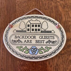 Decorative Hanging Plaque with House Design